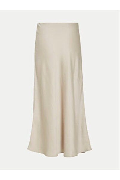 VILA vila Women's Midi Skirt 14084182 Beige