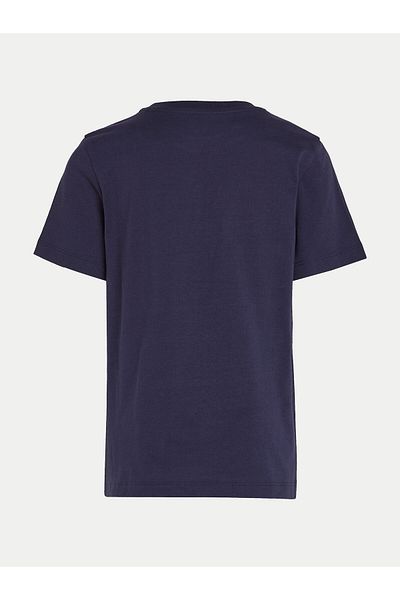 Calvin Klein Jeans Tricou băieți IU0IU00683 bleumarin