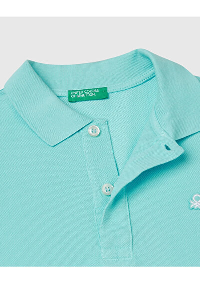 Benetton Men's Work Polo Tshirt 6-14 Years Mint