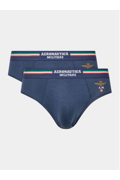 Aeronautica Militare Men's Set of 2 pairs of briefs AM1USL001 Navy blue