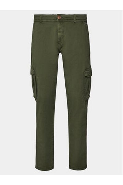 Blend Men's fabric trousers 20716450 Green