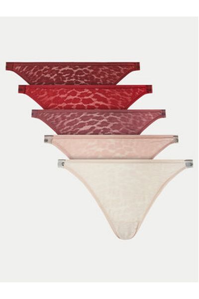 Calvin Klein underwear Women's Set of 5 pairs of Brazilian briefs 000QD5252E Colorful