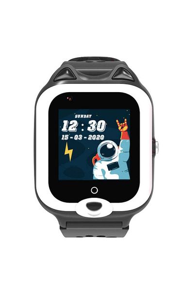 Techone KT22+ Pro 4G GPS smartwatch for kids, Black