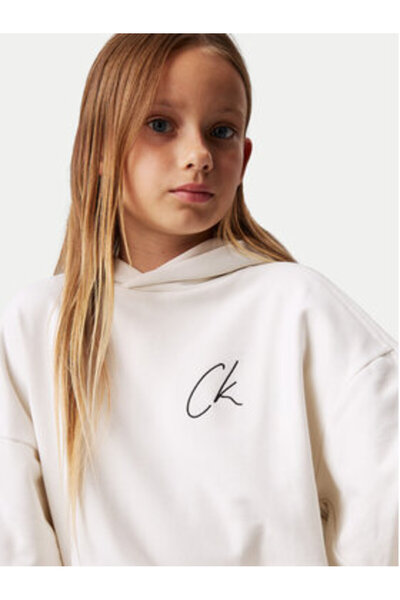Calvin Klein Jeans Girl Sweatshirt IG0IG02640 Ecru