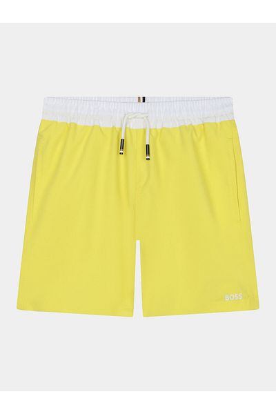 BOSS Pantaloni scurți de baie pentru băieți J50668 S Galben