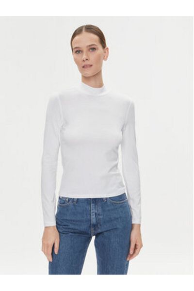 Calvin Klein Pulover cu guler înalt pentru femei K20K206067 Alb