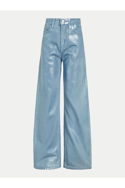 Calvin Klein Jeans Pantaloni din material textil pentru fete IG0IG02383 albaștri