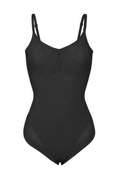 Calvin Klein Salopetă modelatoare pentru femei LV00QF8295 Negru