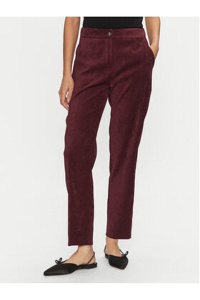 Artigli Women's Fabric Trousers ACPA000633 Burgundy