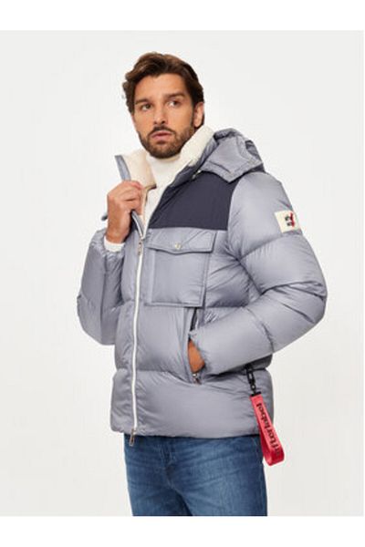 after label Men's Down Jacket A00040 Gray
