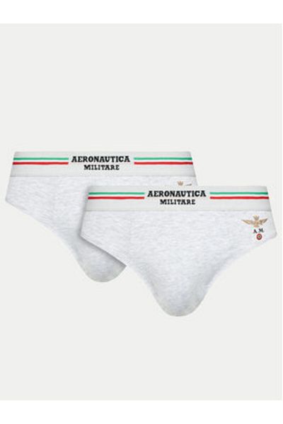 Aeronautica Militare Men's Set of 2 pairs of briefs AM1USL001 Gray