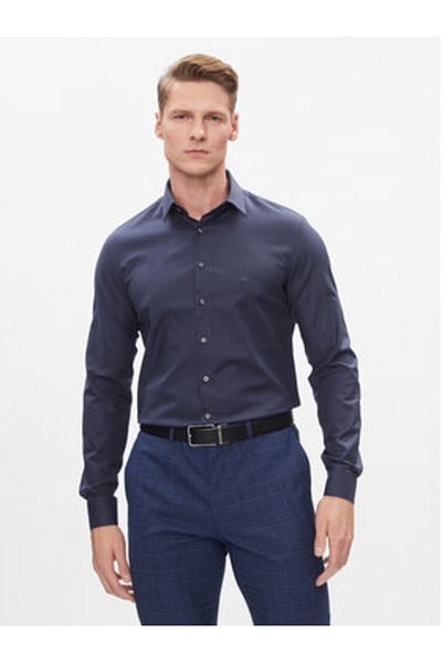 Calvin Klein Mens Shirt K10K112305 Navy Blue