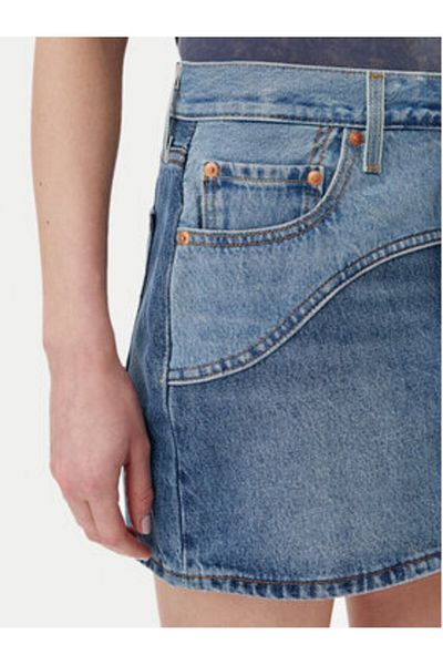 Levi's Fustă din denim pentru femei Levi's 001VJ-0001 Albastră