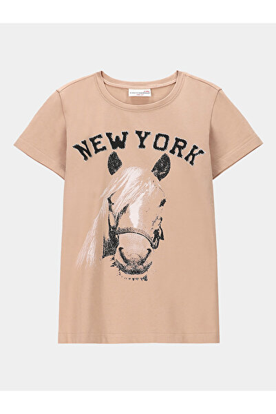 Coccodrillo Tricou pentru fete WC4143205VGA bej