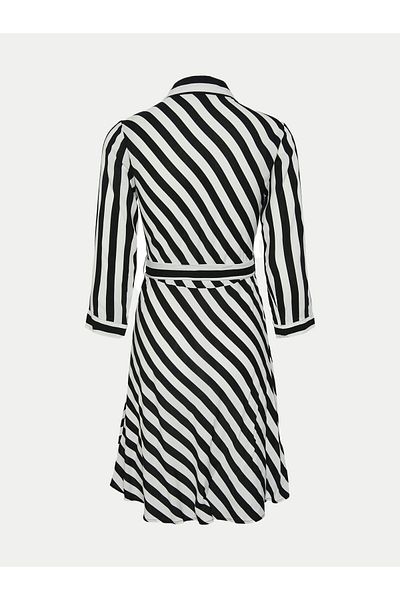 YAS Women's Shirt Dress 26030247 White, Black