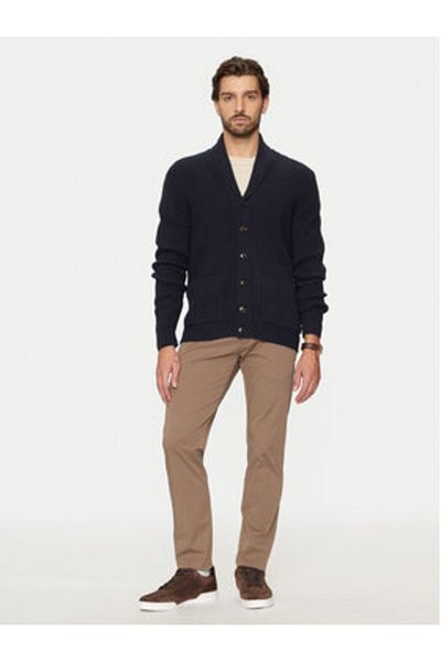 BUGATTI Men's Cardigan 65567B-7600 Navy Blue