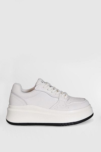 Lufian Laura White Women's Genuine Leather Sports Shoes