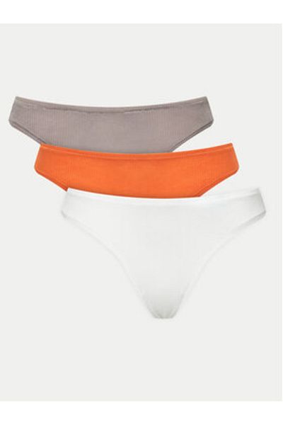 Calvin Klein Set de 3 perechi de chiloți Calvin Klein pentru femei, tanga 000QD5220E Colorați