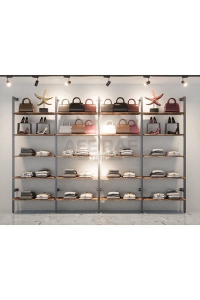 AFE DEKOR Mağaza Raf Sistemi, Askılık Sistemi, Butik Rafı, Mağaza Stand, Giyi...