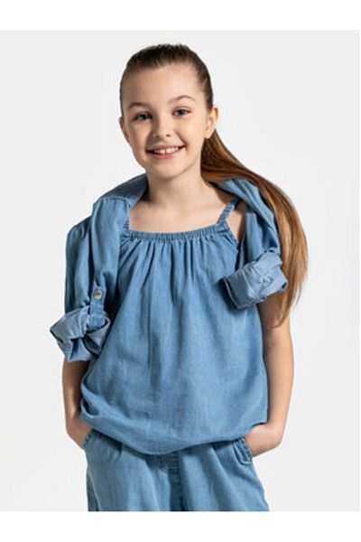 Coccodrillo Bluză pentru fete WC4140501HGJ Albastră