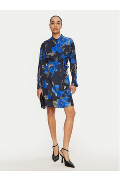 BOSS Rochie tip cămașă pentru femei 50528637 albastră