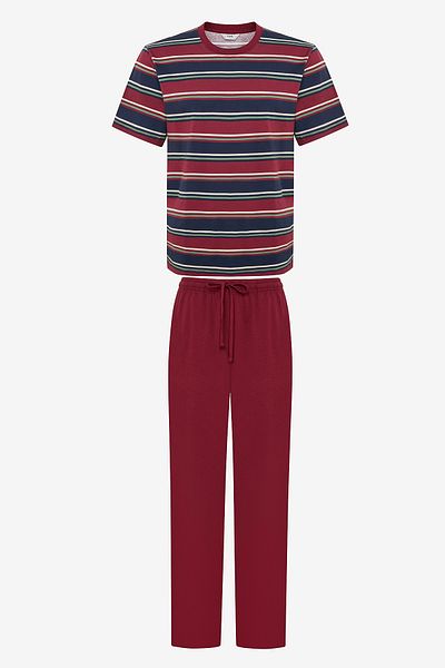 Penti Σετ πιτζάμες με πολύχρωμο παντελόνι Burgundy Stripe