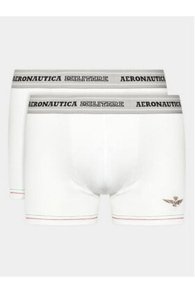 Aeronautica Militare Men's Set of 2 pairs of boxers AM1UBX003 White