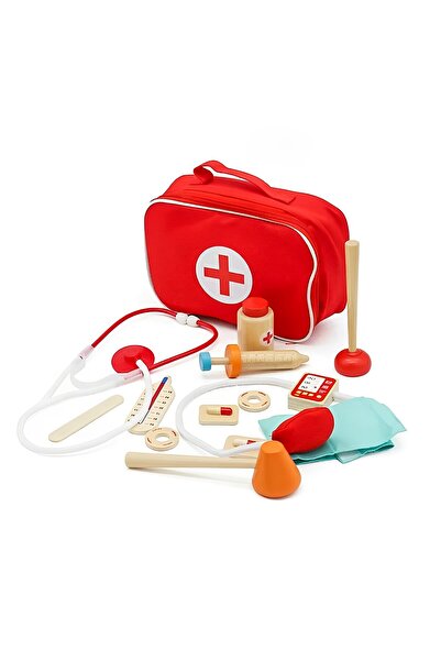 ideal STORE Wooden Medical Kit for Children Premium by idealSTORE