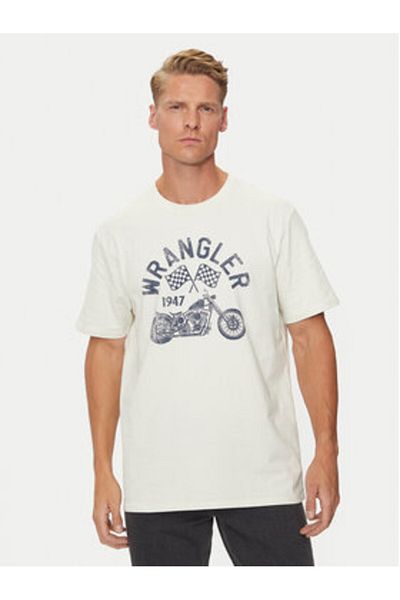 WRANGLER Tricou bărbătesc 112357379 Alb