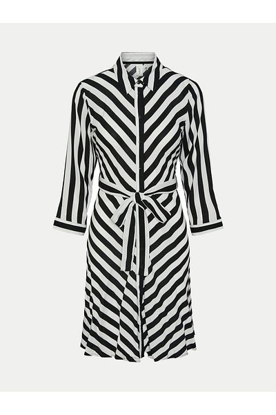 YAS Women's Shirt Dress 26030247 White, Black