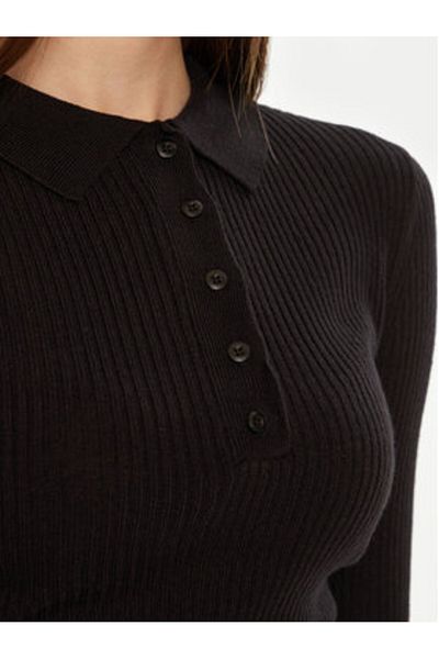 Brave Soul Women's Sweater LK-248POLOBLK Black