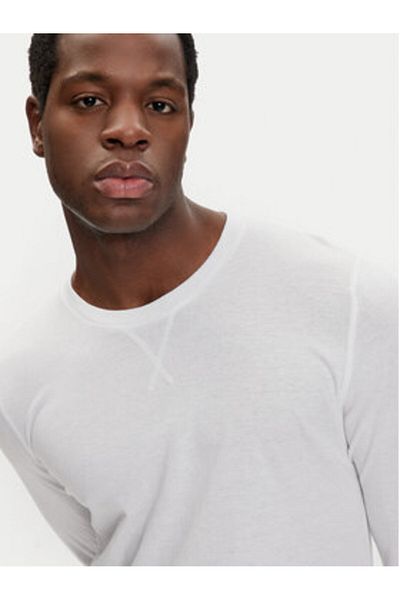 Brave Soul Men's Longsleeve MLT-69PRAGUEM White