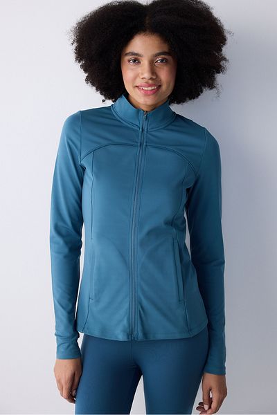 Penti Petrol Color Finger Detailed Running Jacket