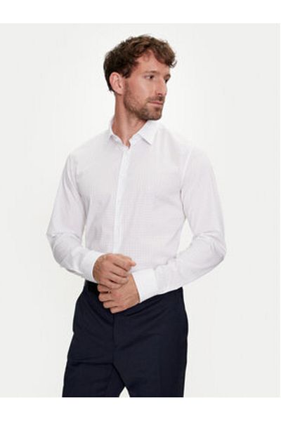 Calvin Klein Cămașă bărbătească K10K113163 Albă