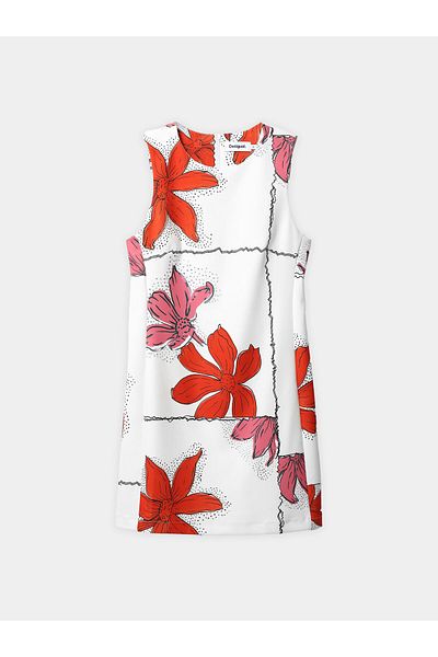 Desigual Rochie de vară pentru femei 24SWVW01 Alb