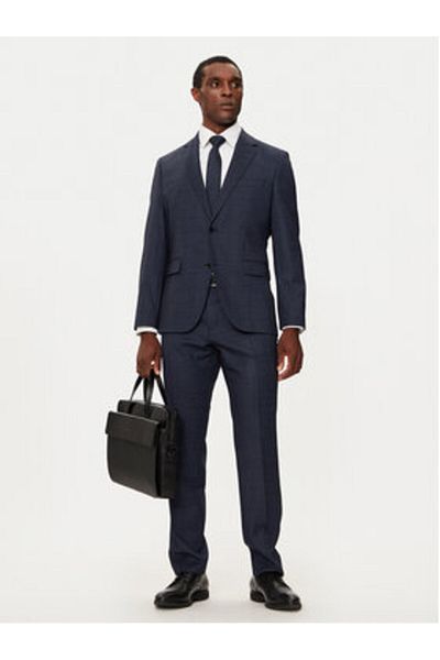 BOSS Men's Suit 50528142 Navy Blue