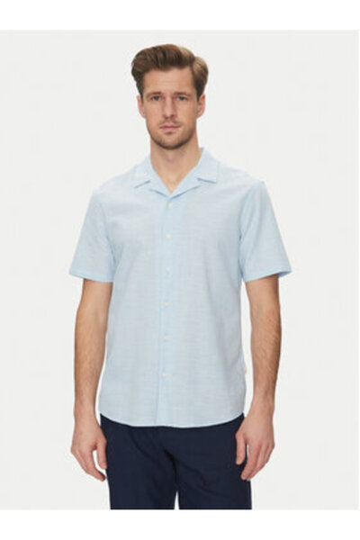 Blend Cămașă bărbătească 20717676 Albastru deschis