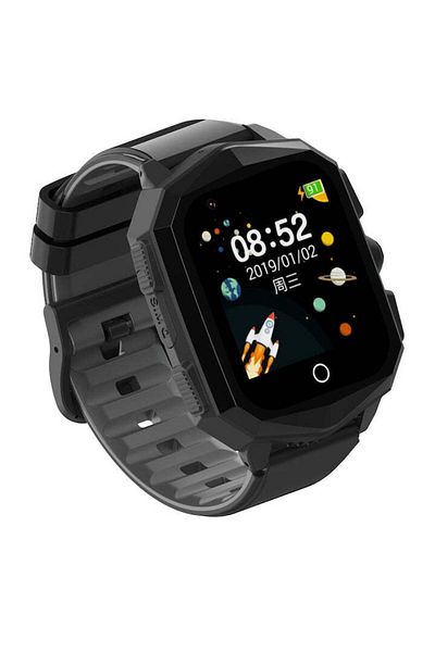 Techone Kt20s 4g Gps Smartwatch For Kids, Black