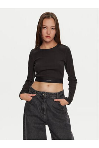 Calvin Klein Bluză de damă lenjerie intimă 000QS7217E Negru