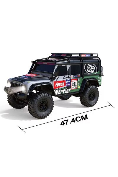 Generic Mztoyz Landrover Defender 1:10 Scale 4wd Crawler Off-road Truck, 2.4g Remote Control, Rtr, 2 Battery
