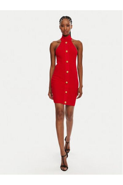 BALMAIN Rochie de cocktail pentru femei DF0R3236KH58 Roșie