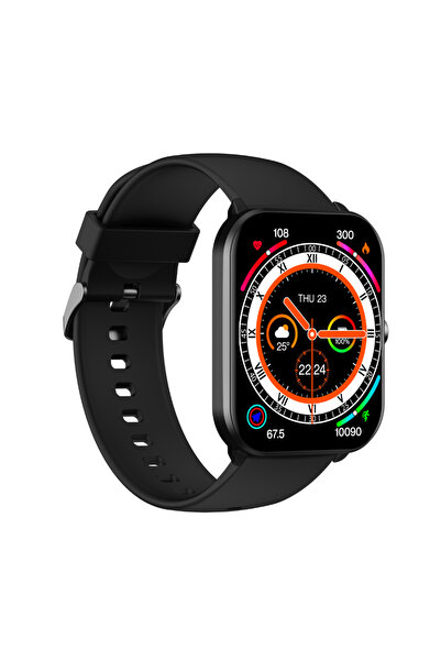 Genel Markalar Theo 48mm Akıllı Saat Alüminyum Kasa Silikon Kordon Akıllı Saat