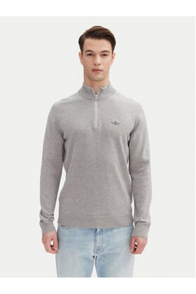 Aeronautica Militare Men's Sweater 251MA1489L506 Gray