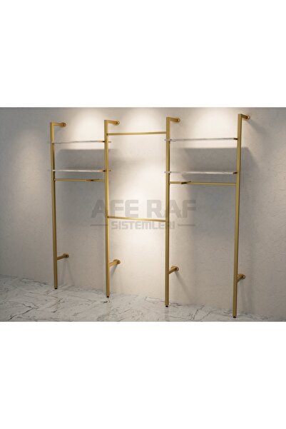 AFE DEKOR Mağaza Raf Sistemi, Askılık Sistemi, Butik Rafı, Mağaza Stand, Giyinme Odası-195*250