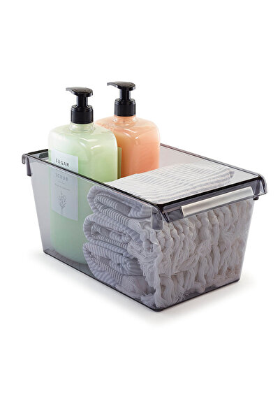 Prima Nova Refrigerator Organizer - 310*180*150 mm Transparent Black Set of 3