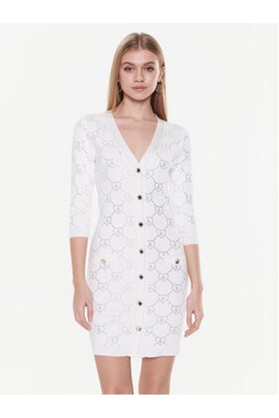 Blugirl Blumarine Women's Knitted Dress RA3105 White