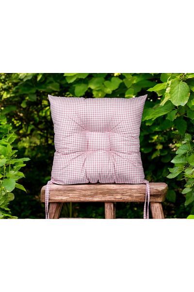 ASDİVA Pöti Square Pattern Soft Colors Chair, Picnic Cushion