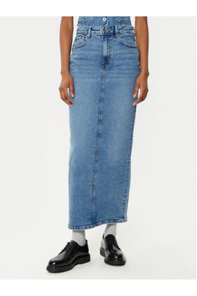 Gina Tricot Fustă din denim pentru femei 24062 albastră