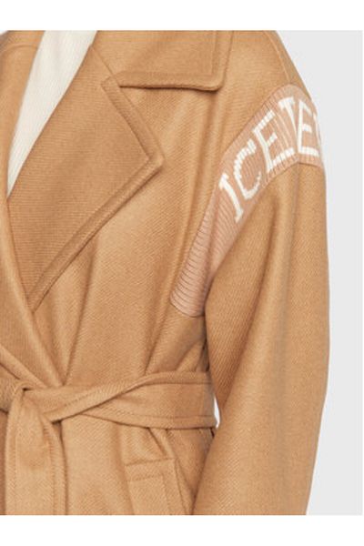 Iceberg Women's Wool Coat N011 3052 Beige