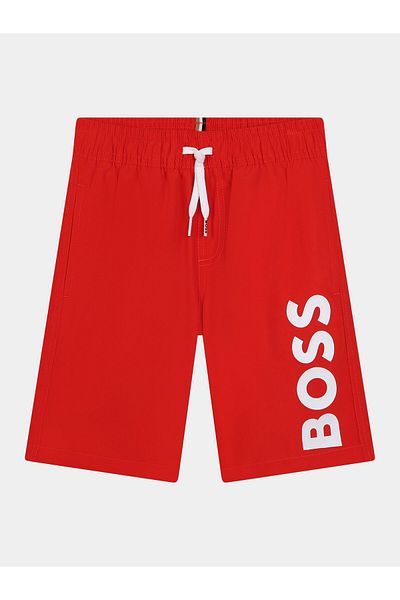 BOSS Boy Swim Shorts J50662 S Red